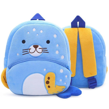 Paknada Unisex Kids Animal Plush Backpack Lightweight Toddler Bag