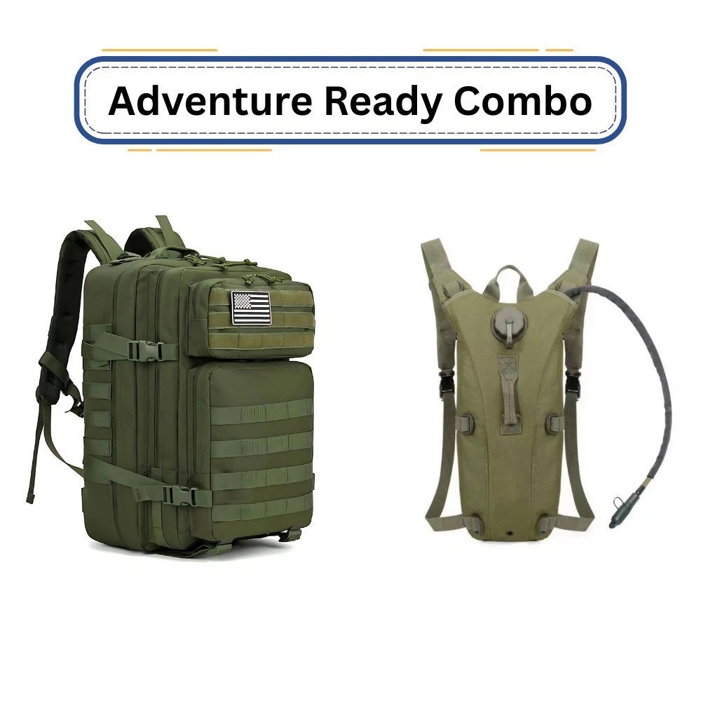 Tactical Adventure Combo Backpack Sling & Hydration Pack Outdoor Gear