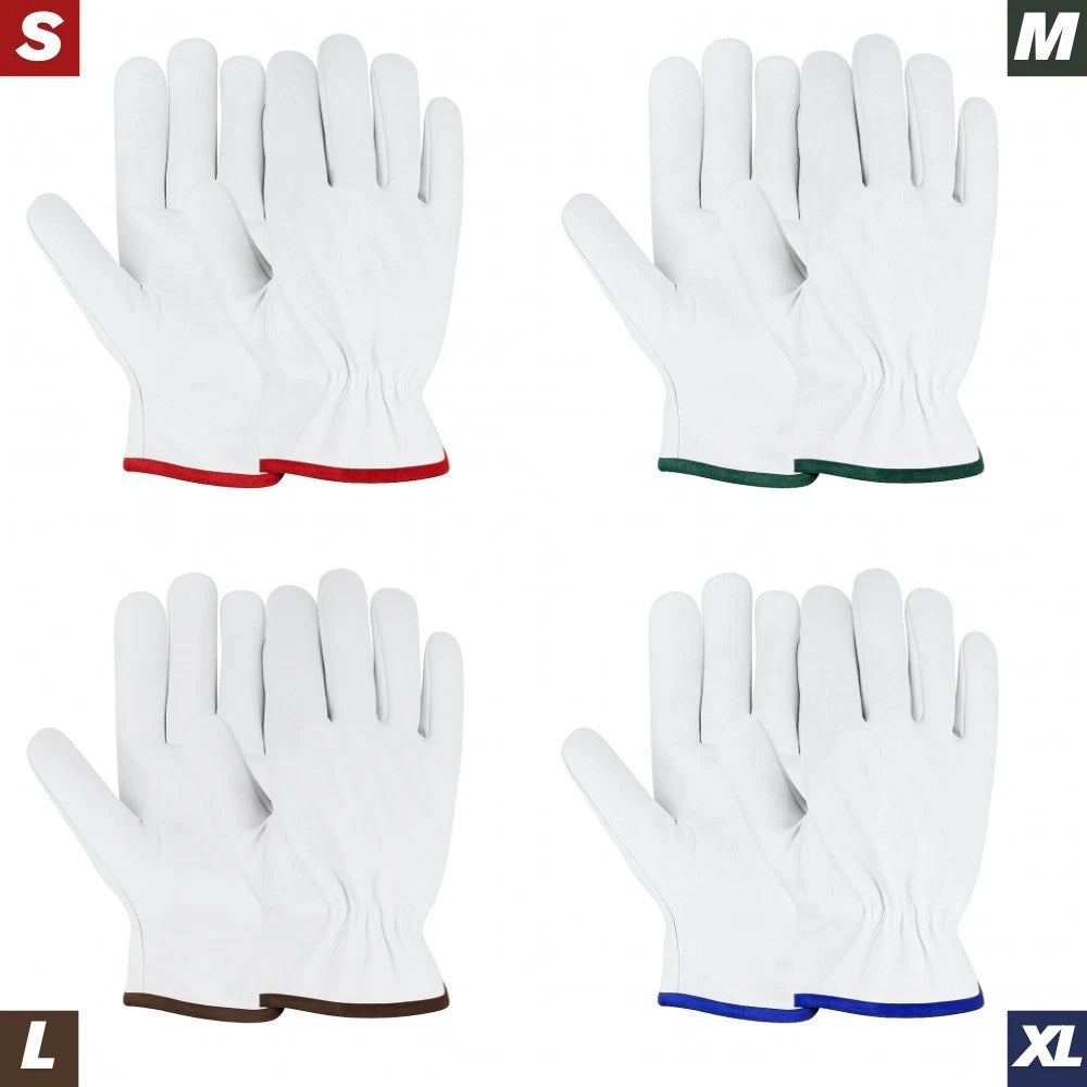 Wholesale 60 Pairs Goatskin Safety Gloves Durable, Comfortable & Versatile Work