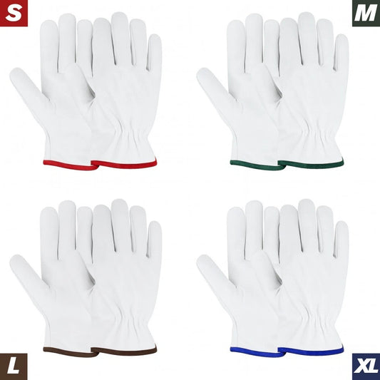 Wholesale 60 Pairs Goatskin Safety Gloves Durable, Comfortable & Versatile Work