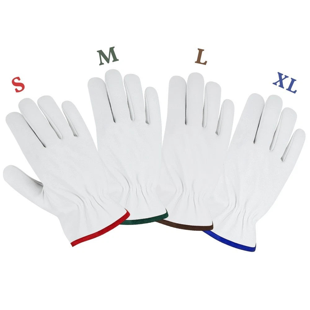 Wholesale 60 Pairs Goatskin Safety Gloves Durable, Comfortable & Versatile Work