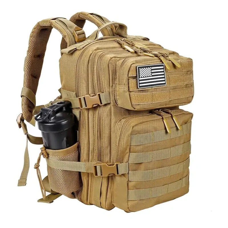Tactical Military Backpack 45L Waterproof Heavy-Duty MOLLE Bag