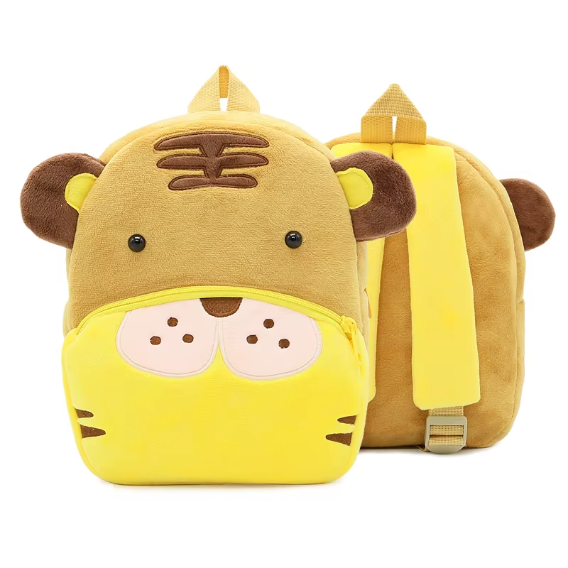 Paknada Unisex Kids Animal Plush Backpack Lightweight Toddler Bag