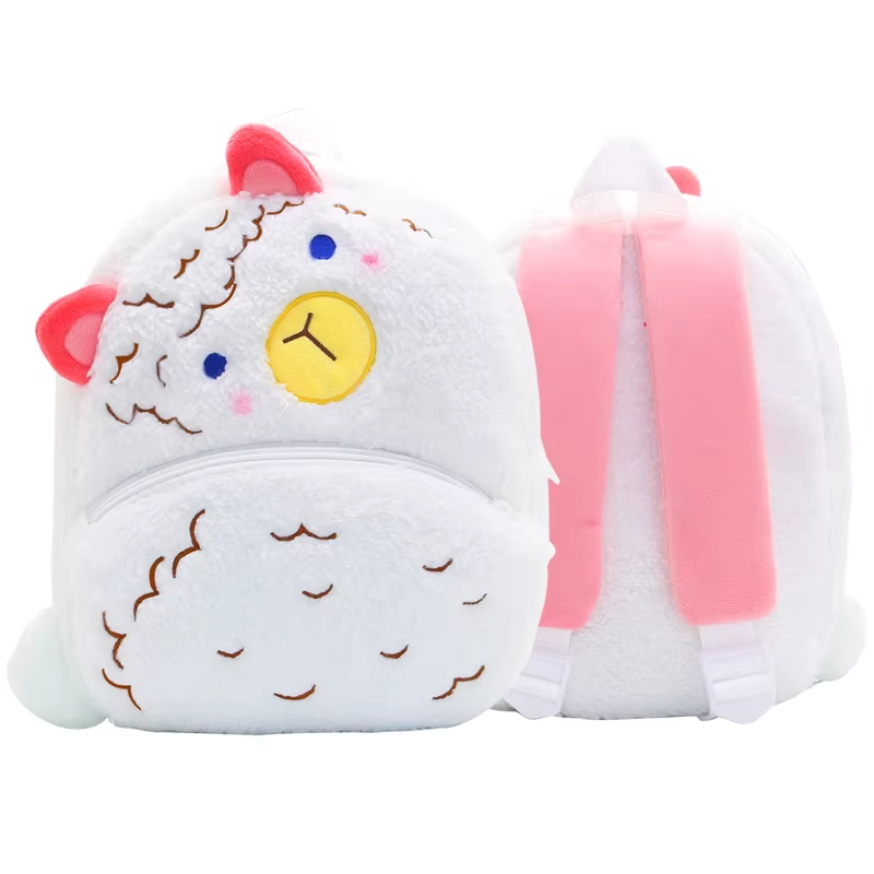 Paknada Unisex Kids Animal Plush Backpack Lightweight Toddler Bag