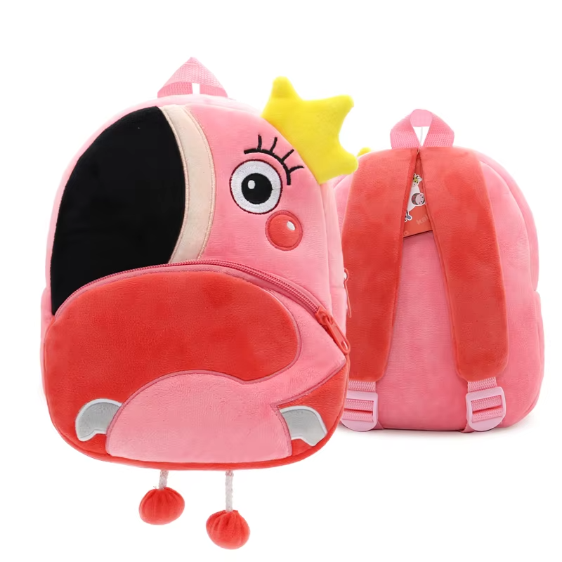 Paknada Unisex Kids Animal Plush Backpack Lightweight Toddler Bag