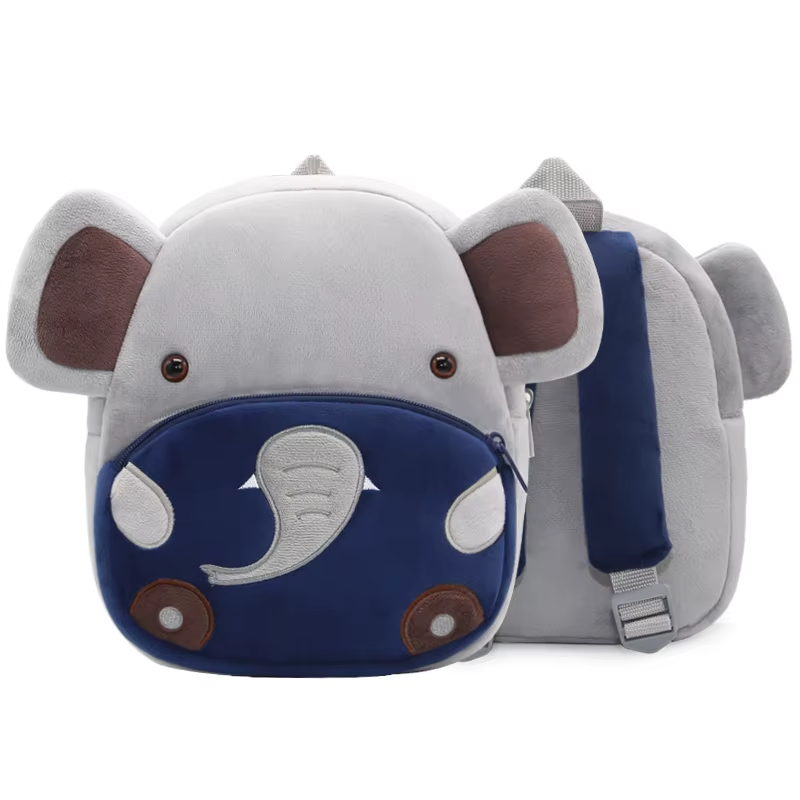 Paknada Unisex Kids Animal Plush Backpack Lightweight Toddler Bag