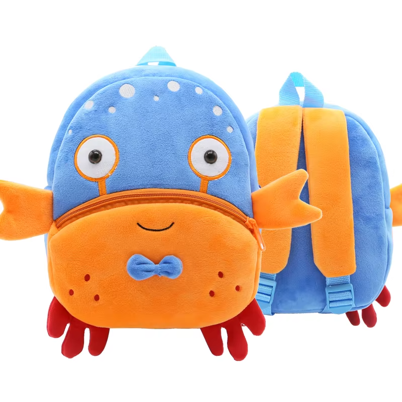 Paknada Unisex Kids Animal Plush Backpack Lightweight Toddler Bag
