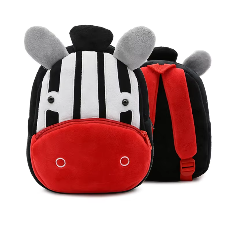 Paknada Unisex Kids Animal Plush Backpack Lightweight Toddler Bag