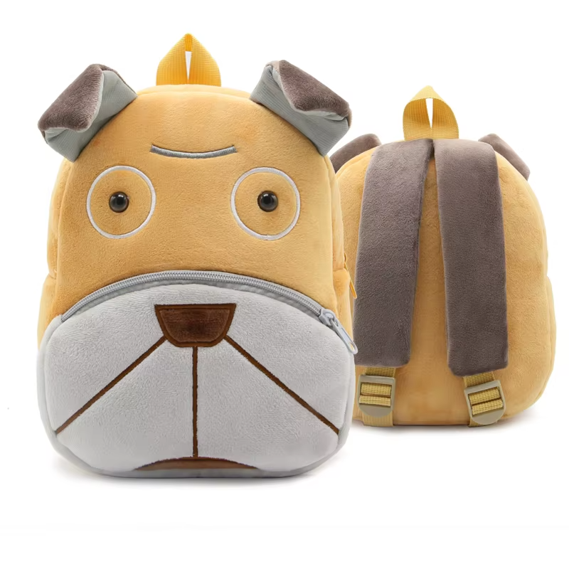 Paknada Unisex Kids Animal Plush Backpack Lightweight Toddler Bag